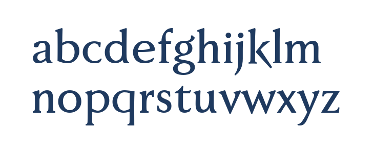 Faber Serif Reduced 65 Kräftig Lowercase