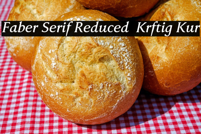 Faber Serif Reduced 66 Kräftig Kur Example 1