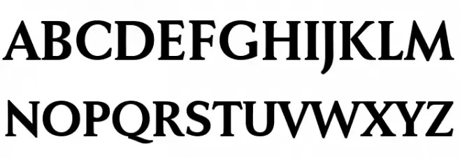 Faber Serif Reduced 75 Halbfett फ़ॉन्ट अपरकेस