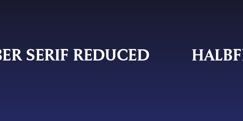 Faber Serif Reduced 75 Halbfett Social Header