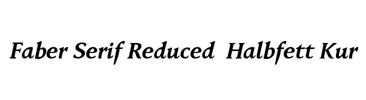 Faber Serif Reduced 76 Halbfett Kur  नि: शुल्क फ़ॉन्ट्स डाउनलोड