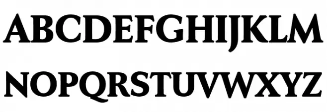 Faber Serif Reduced 85 Schwer Fonte MAIÚSCULAS