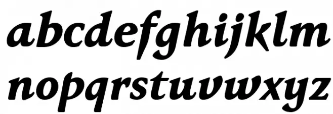 Faber Serif Reduced 86 Schwer Kurs फ़ॉन्ट लोअरकेस
