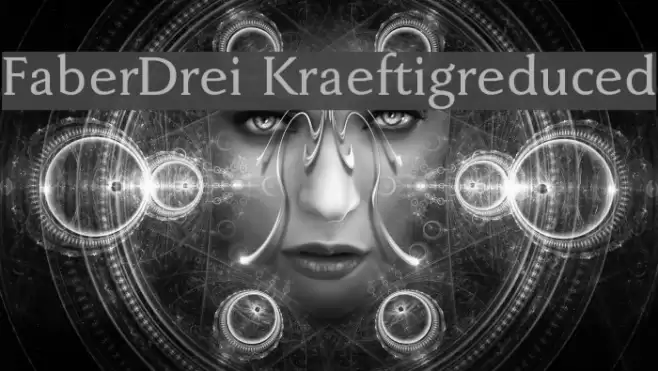 FaberDrei-Kraeftigreduced フォント examples