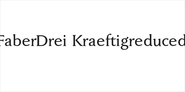 FaberDrei-Kraeftigreduced Logo