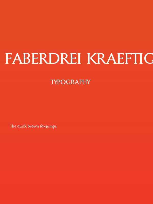 FaberDrei-Kraeftigreduced Poster