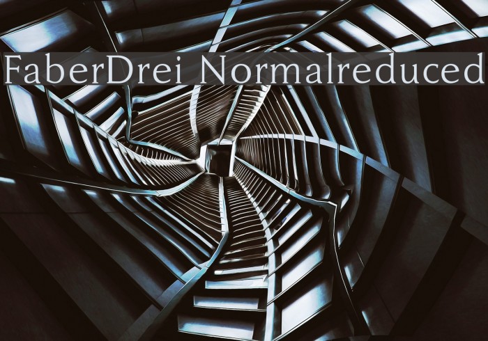 FaberDrei-Normalreduced Font examples