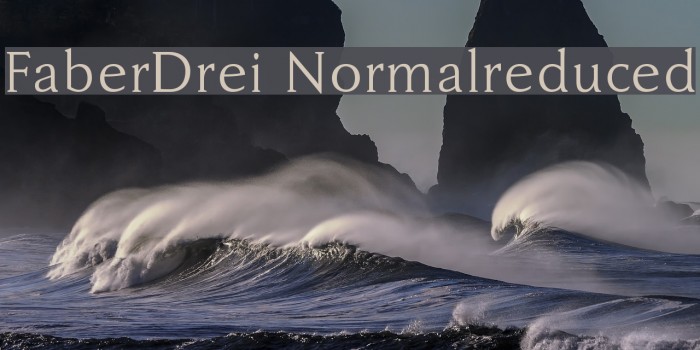 FaberDrei-Normalreduced Font examples