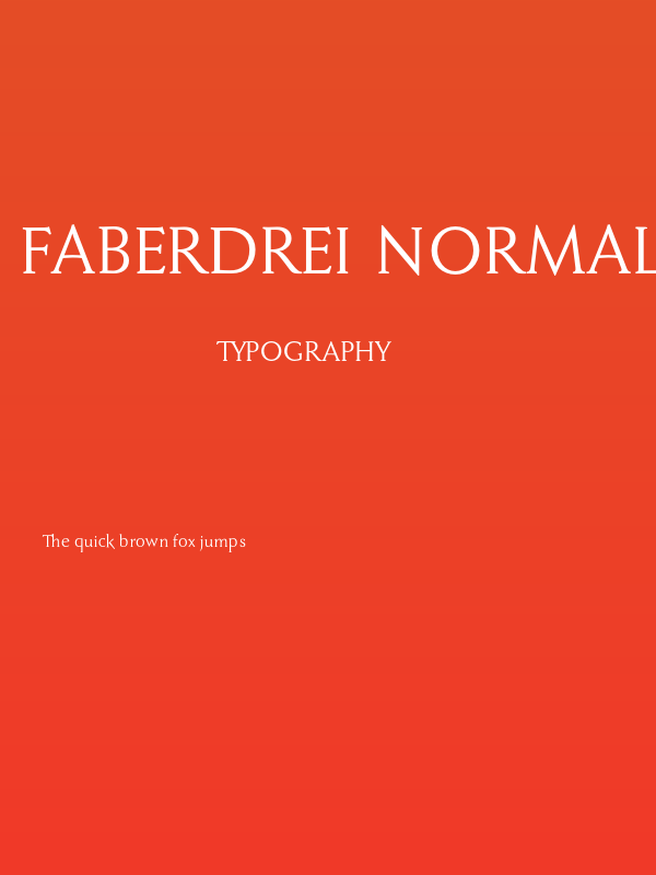 FaberDrei-Normalreduced Poster