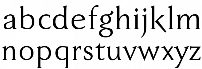 FaberDrei-Normalreduced Font LOWERCASE