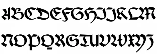 FaberFraktur-Halbfettreduced Schriftart Groß