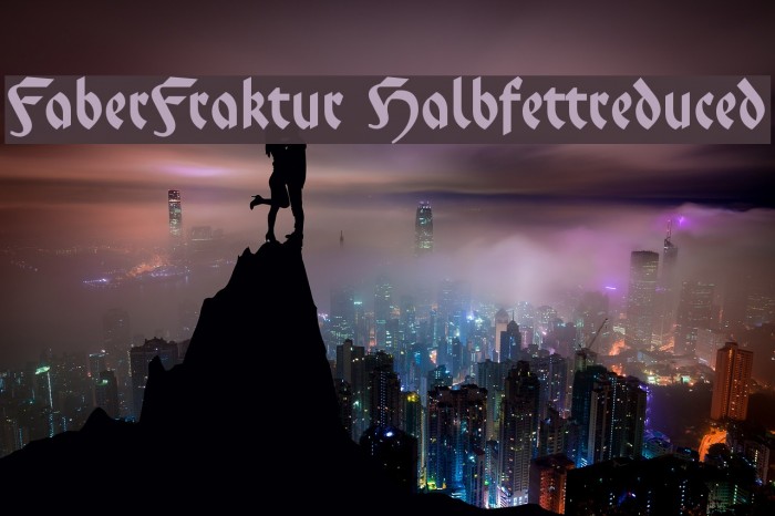 FaberFraktur-Halbfettreduced Font examples