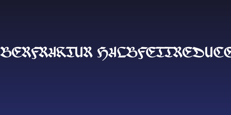 FaberFraktur-Halbfettreduced Social Header