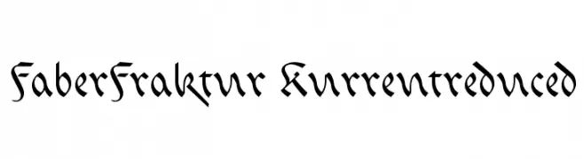 FaberFraktur-Kurrentreduced  नि: शुल्क फ़ॉन्ट्स डाउनलोड