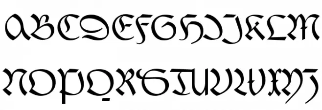 FaberFraktur-Kurrentreduced Fonte MAIÚSCULAS