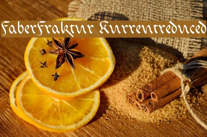 FaberFraktur-Kurrentreduced Font examples