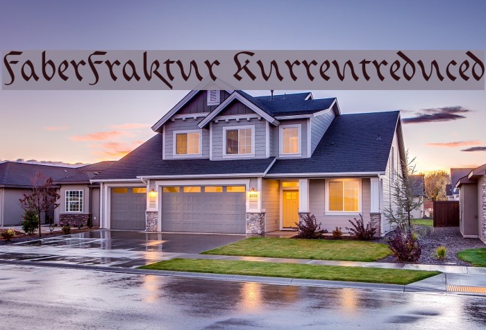 FaberFraktur-Kurrentreduced Font examples