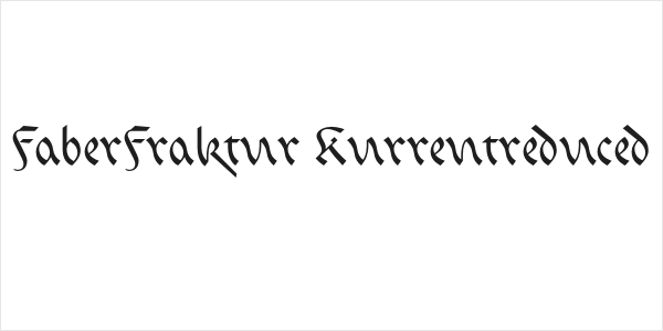 FaberFraktur-Kurrentreduced Logo