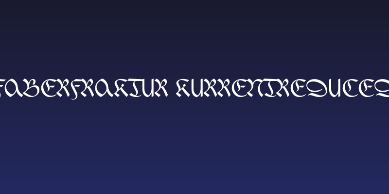 FaberFraktur-Kurrentreduced Social Header