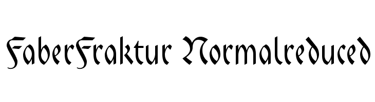 FaberFraktur-Normalreduced Font