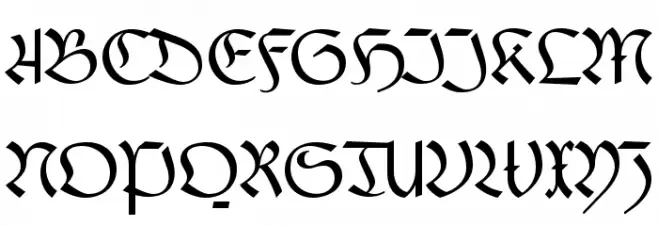 FaberFraktur-Normalreduced Fonte MAIÚSCULAS