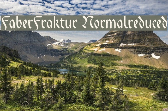 FaberFraktur-Normalreduced Font examples