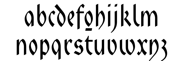 FaberFraktur-Normalreduced Font LOWERCASE