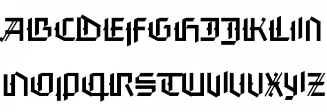 FaberGotic-Capitalsreduced خط أحرف كبيرة
