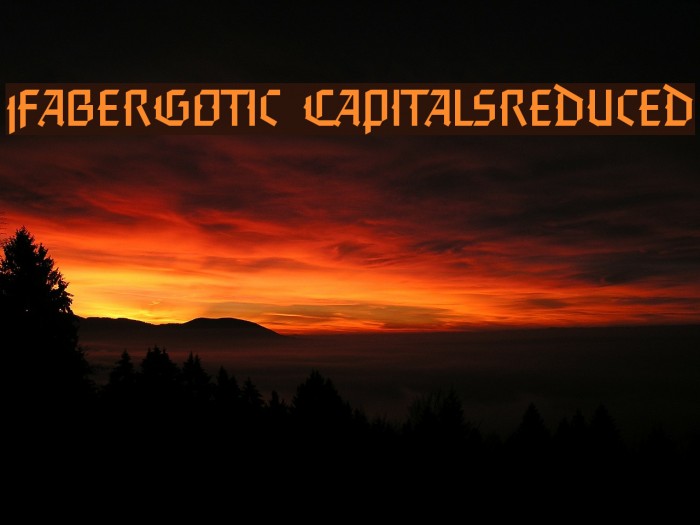 FaberGotic-Capitalsreduced Fonte examples