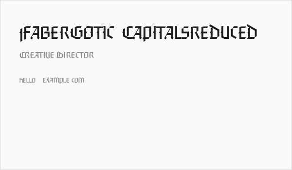 FaberGotic-Capitalsreduced Business Card