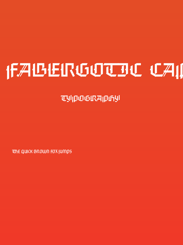 FaberGotic-Capitalsreduced Poster
