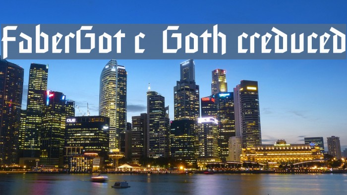 FaberGotic-Gothicreduced フォント examples