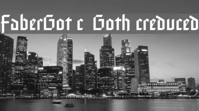 FaberGotic-Gothicreduced Fonte examples