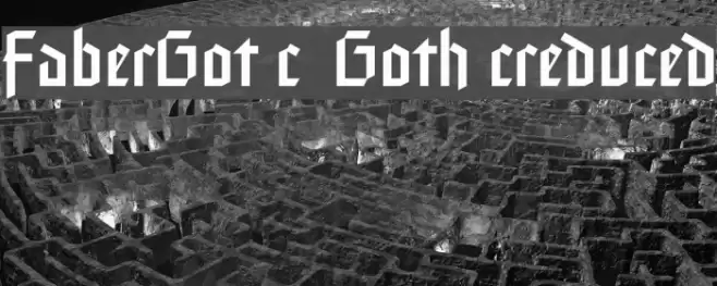 FaberGotic-Gothicreduced Fonte examples