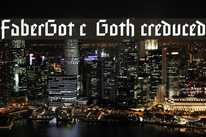 FaberGotic-Gothicreduced フォント examples