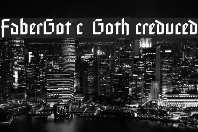 FaberGotic-Gothicreduced Fonte examples