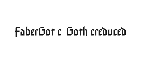 FaberGotic-Gothicreduced Logo