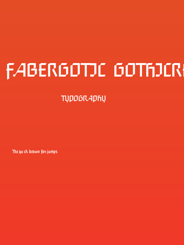 FaberGotic-Gothicreduced Poster