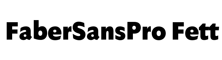FaberSansPro-Fett Font