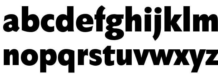 FaberSansPro-Fett Font LOWERCASE