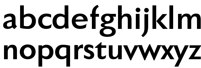 FaberSansPro-Halbfett Font LOWERCASE
