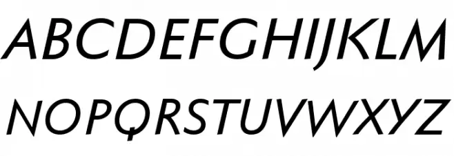 FaberSansPro-KraeftigKursiv Fuentes MAYÚSCULAS