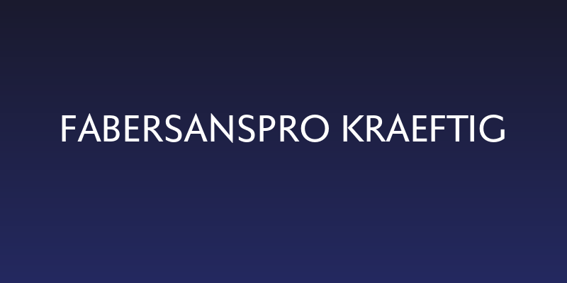 FaberSansPro-Kraeftig Social Header