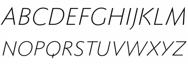 FaberSansPro-LeichtKursiv  