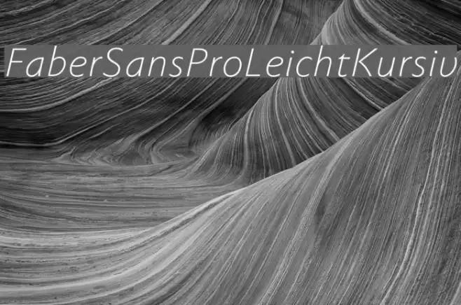 FaberSansPro-LeichtKursiv  examples
