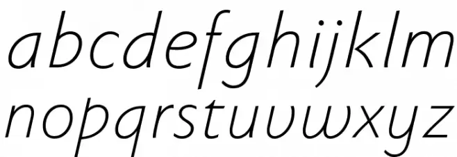 FaberSansPro-LeichtKursiv  
