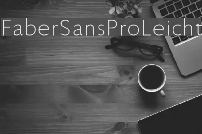 FaberSansPro-Leicht Font examples