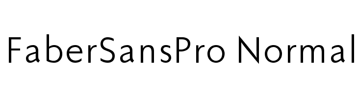 FaberSansPro-Normal Font