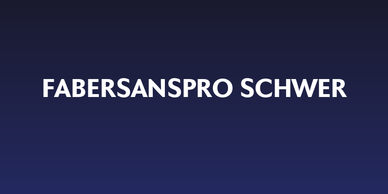 FaberSansPro-Schwer Social Header