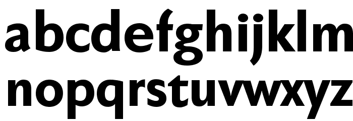 FaberSansPro-Schwer Font LOWERCASE